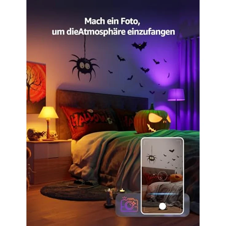 Lepro AI Smart Glühbirne B1, E27 Lampe 8.5W 806lm Dimmbar, Personalisierter KI-Lichtdesigner, Sprachsteuerung/Musik Sync, WiFi & Bluetooth Smart Bulb, Kompatibel mit Alexa/Google Assistant, 2 Stück – Bild 5