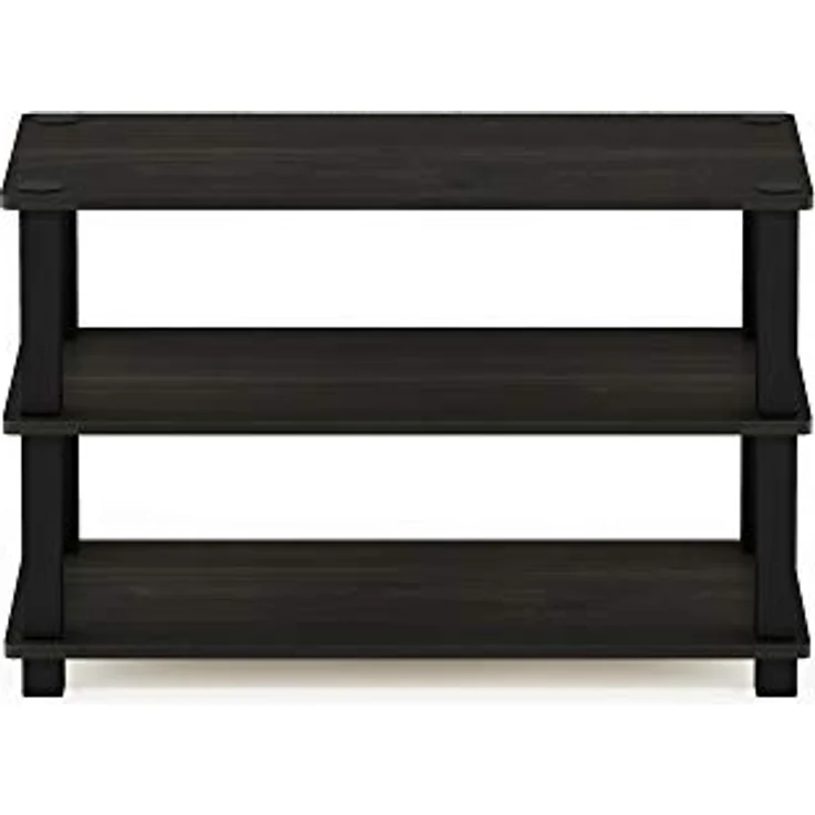 Furinno Regal, Schuhregal mit 3 Ebenen, Holz, Espresso/Schwarz, 29.46 x 29.46 x 39.12 cm – Bild 6