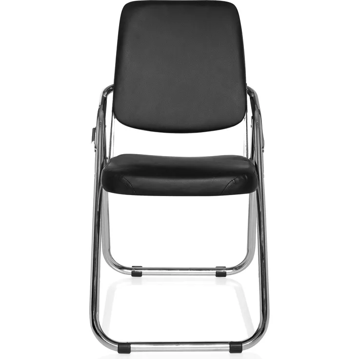 hjh OFFICE Besucherstuhl Konferenzstuhl ESTO Kunstleder Schwarz