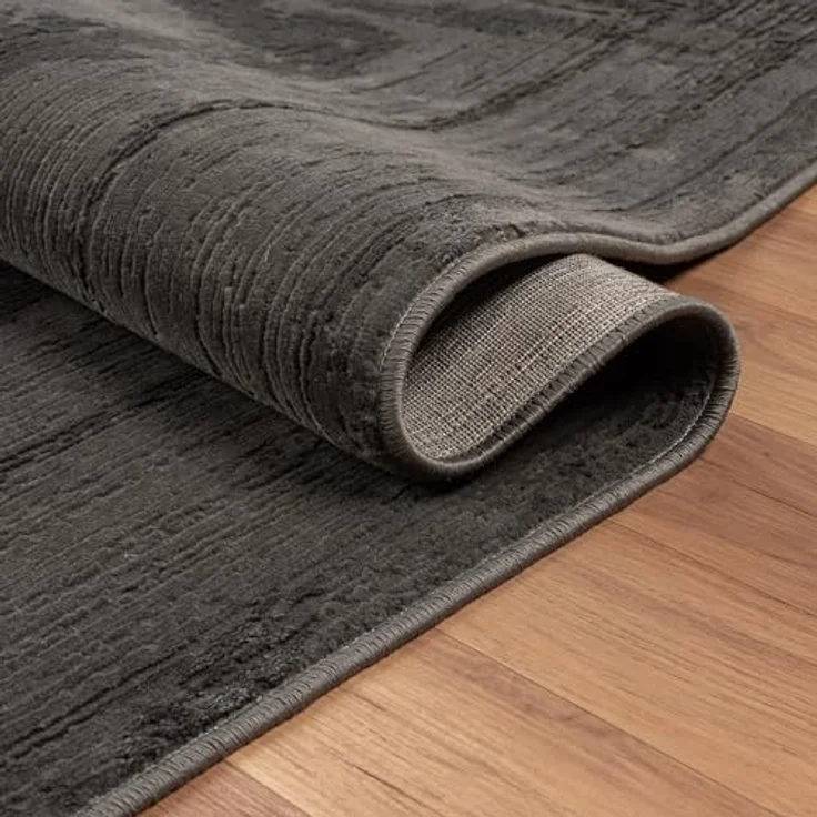 Vimoda Teppich Teppich Wohnzimmer neues priumum Designteppich moderne, Rechteckig, Höhe: 11 mm, Teppich 3D effekt Boho Einfarbig hoch-tief Bordüre Designteppich – Bild 8