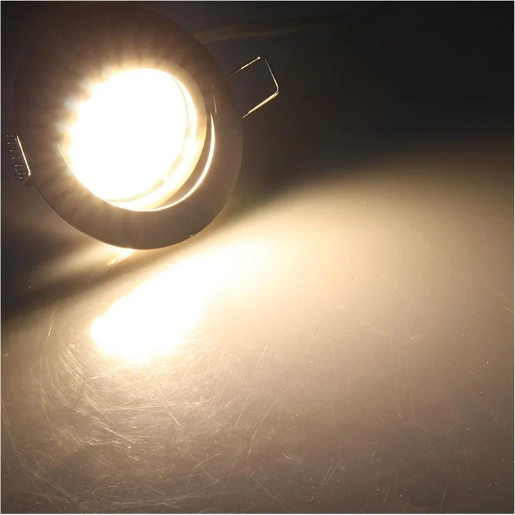 LED-Einbauleuchte "Flat-32dim" warmweiß80x32mm, 5W, 590lm, Edelstahl gebürstet – Bild 3