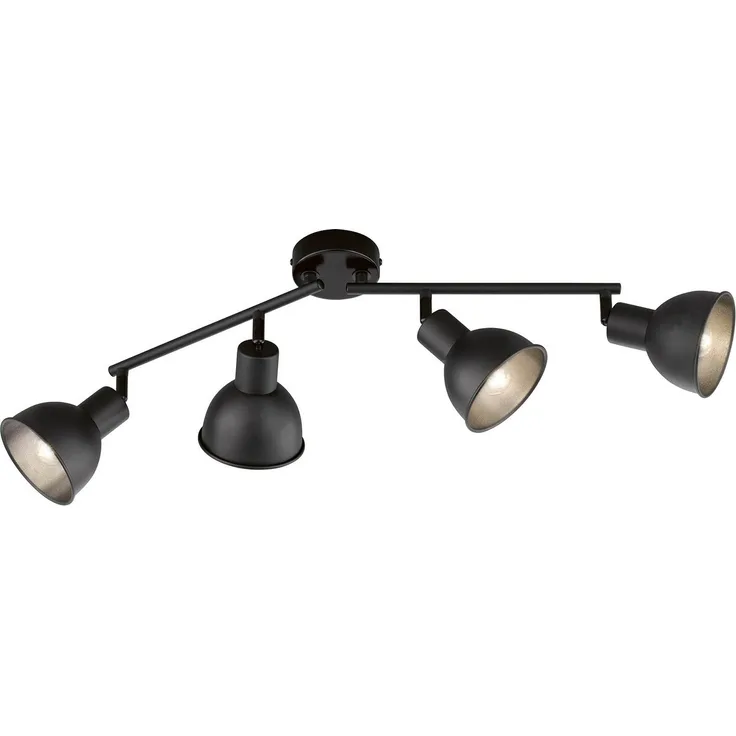 Fischer & Honsel 21248 Deckenleuchte Speedy 4-flammig Schwarz E14