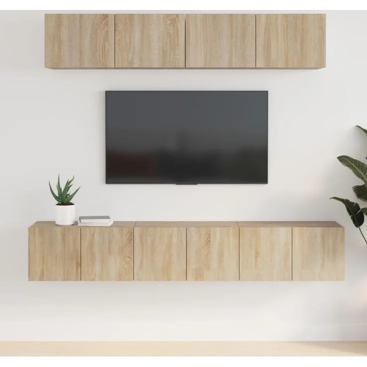 5-tlg. TV-Schrank-Set Sonoma-Eiche Holzwerkstoff [3114424]