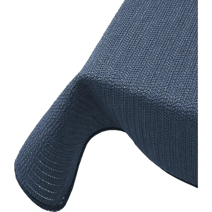 Brandsseller Gartentischdecke 110x140 cm Tischdecke mit Paspel Outdoor Tischtuch rechteckig Weichschaum für Garten, Terrasse, Balkon wetterfest rutschfest - Blau – Bild 1