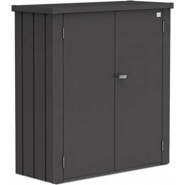 Biohort Terrassenschrank Romeo, M: 132 x 57 x 140 (b x t x h) cm, quarzgrau-metallic – Bild 1