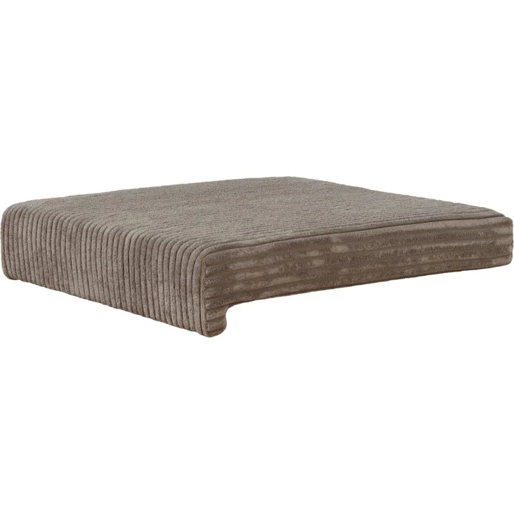 Lycce Bankauflage Klemmkissen mit Leiste - Cord, Polsterung, rutschfest Taupe 8x40x38cm – Bild 1