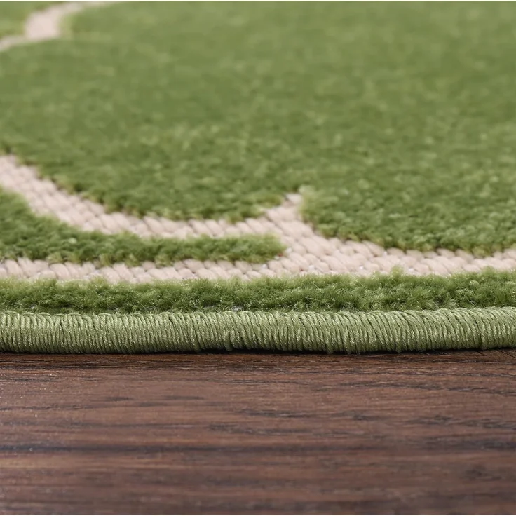 Sanat 'Berlin' Teppich, Höhe: 6 mm, In -und Outdoor geeignet, Grün, 150 cm Rund – Bild 6