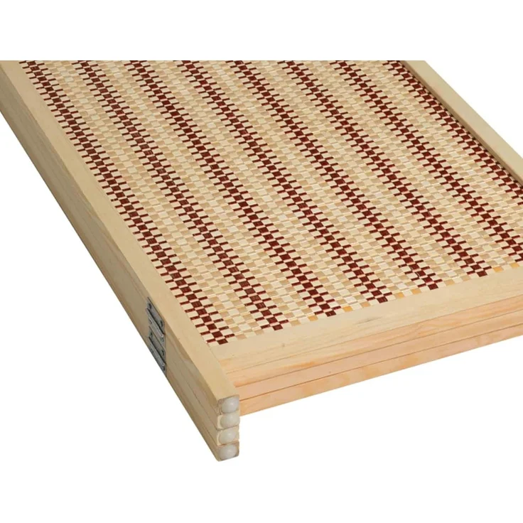 Makika Trennwand / Raumteiler aus Holz / Bambus Faltbar - Natur Braun – Bild 9