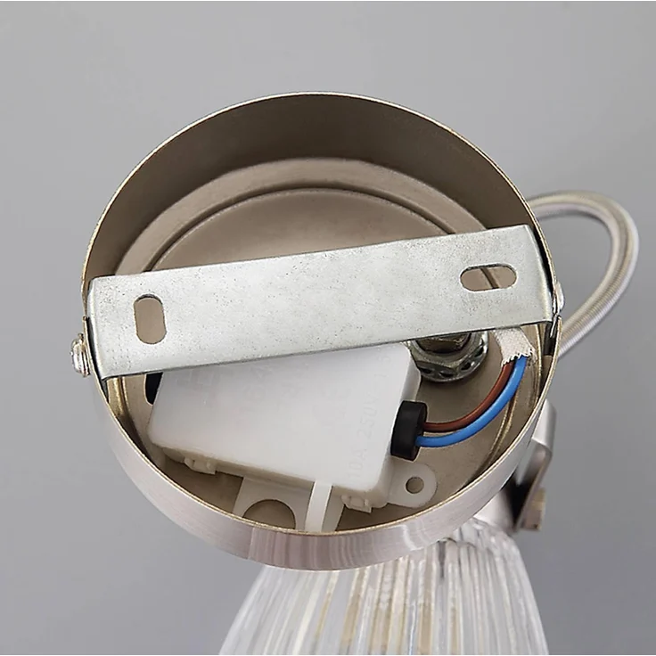 Lindby Wandleuchte Kara, Glas Alu IP44, 1 x 3 W LED – Bild 7