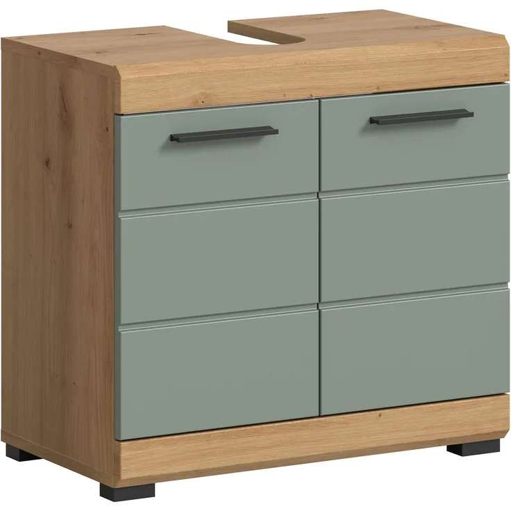 Xonox Scout Waschbeckenunterschrank (B/H/T: 60x56x34 cm) in Salbei und Artisan Eiche Nachbildung