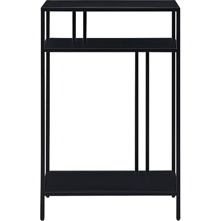 Konsolentisch Kumlinge 55x30x85 cm Schwarz [en. casa] – Bild 5