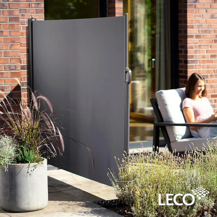 Leco Seitenmarkise, Aluminium, Anthrazit, 160x300 cm – Bild 2