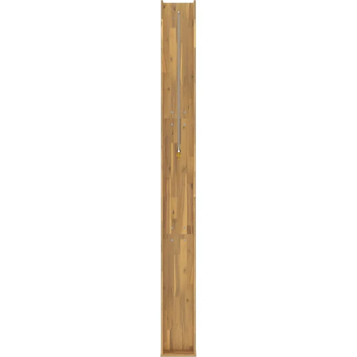 vidaXL Gartendusche 226 cm Massives Akazienholz und Edelstahl Weiß 903113 – Bild 4