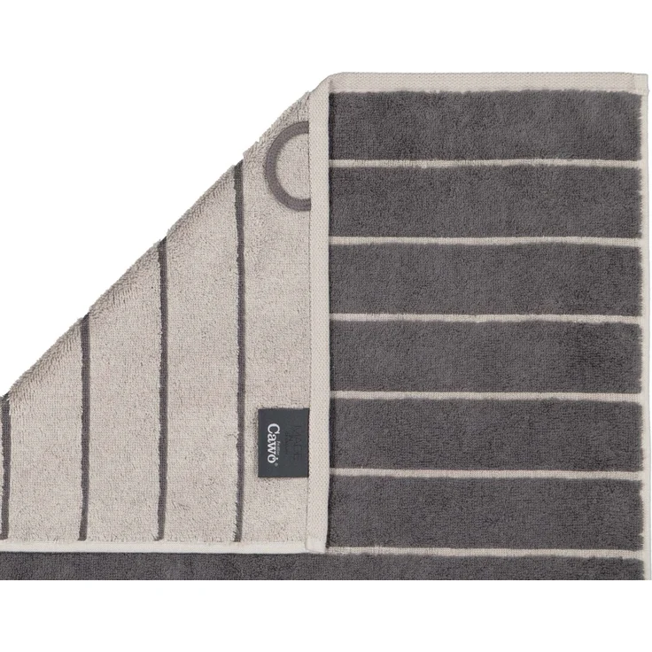 CAWÖ Duschtuch - C Balance, 80x150 cm, Walkfrottier, Baumwolle, Streifen Anthrazit – Bild 3