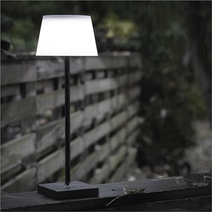 EMOS Akku-Schreibtischlampe KATIE, 4W wasserdicht, kabellos, dimmbar, Farbwechsel, 250lm, USB-Aufladung, schwarz, Z7630B – Bild 4