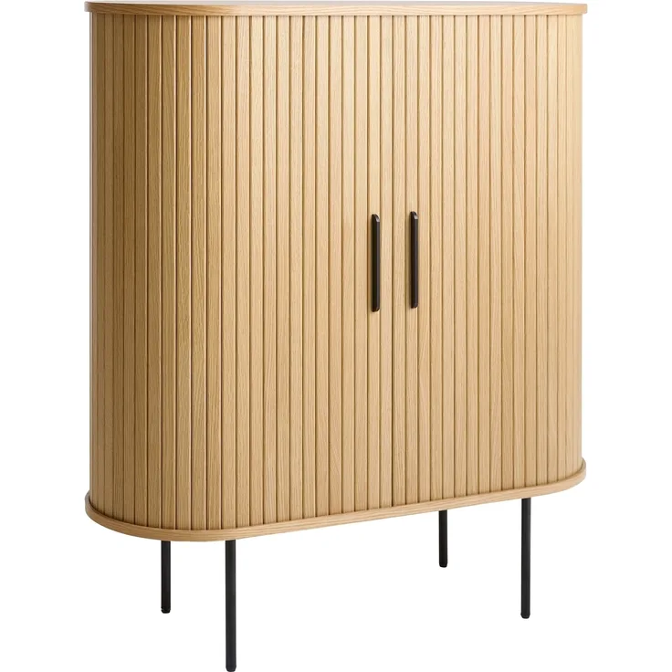 Barschrank >NOLA< in Eiche, MDF furniert - 130x75x40cm (BxHxT)