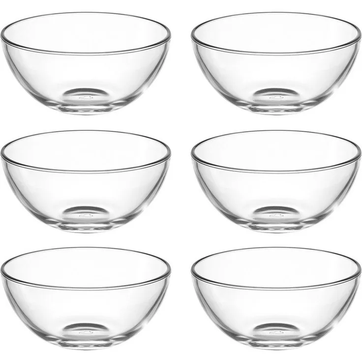 LEONARDO Schale CUCINA, 14 cm, 6er-Set, Glas, (Set, 6-tlg), Spülmaschinengeeignet