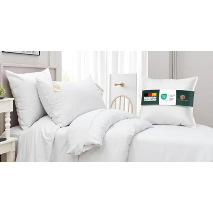Waidmeister Kopfkissen Kopfkissen 80x80 cm 2er Set Weiches & Bequemes Mikrofaser Schlafkissen – Bild 6