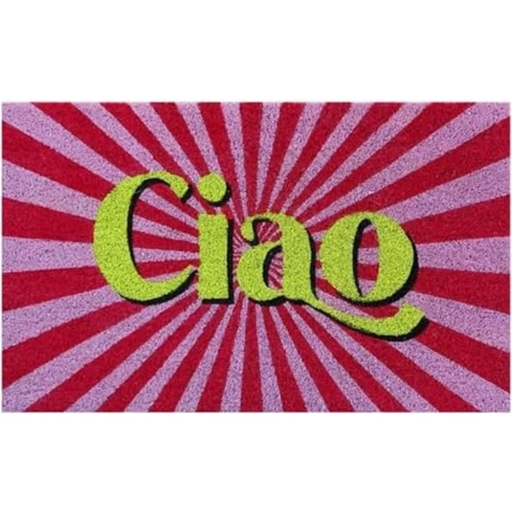 Giftcompany - Fußmatte Türmatte Kokos Vinyl 45x75cm Ciao Bunt 1193401012