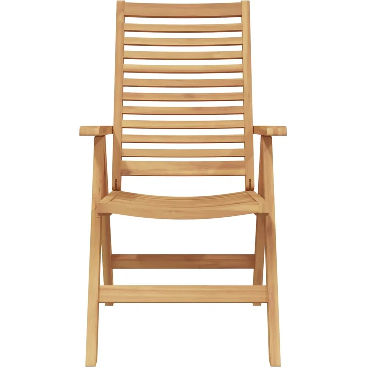vidaXL Stuhl 6 pcs Braun 64,5 x 52 x 108 cm Massivholz Teak 3376032 – Bild 3