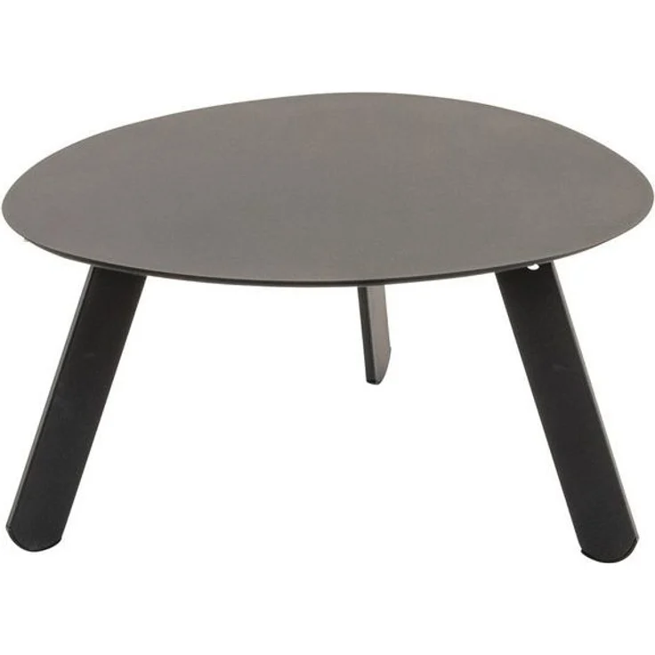 habeig Gartentisch Ovaler Beistelltisch aus Stahl, 74x60x36cm, Belastbar bis 25kg, aus Metall – Bild 4