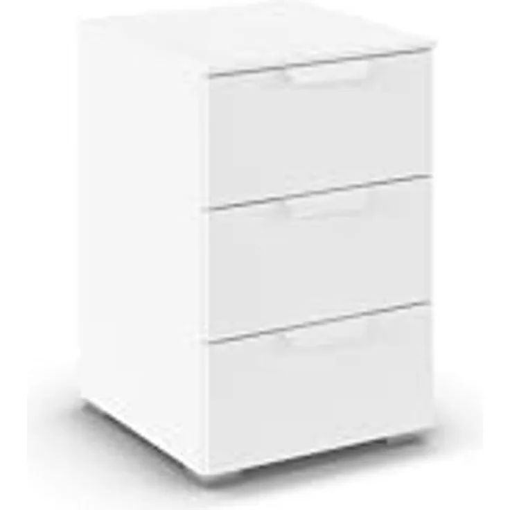 rauch Aditio Box, Nachttisch, 3 Schubladen, mit Softclose-Funktion, Farbe Weiß, BxHxT 40x61x42cm