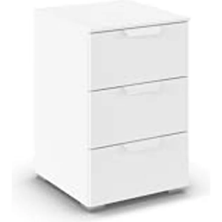 rauch Aditio Box, Nachttisch, 3 Schubladen, mit Softclose-Funktion, Farbe Weiß, BxHxT 40x61x42cm – Bild 1