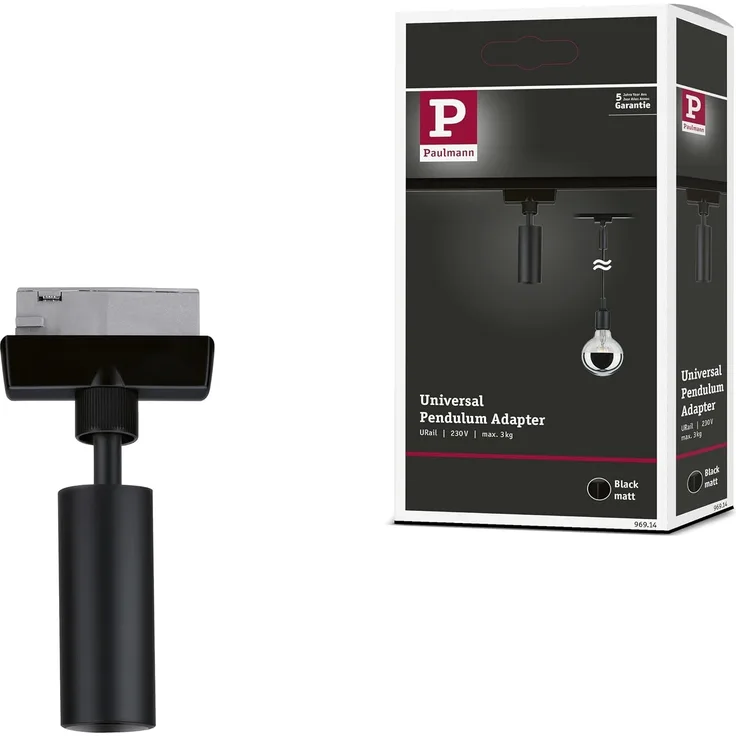 Paulmann UNIVERSAL PENDEL ADAPTER (URAIL SCHWARZ)