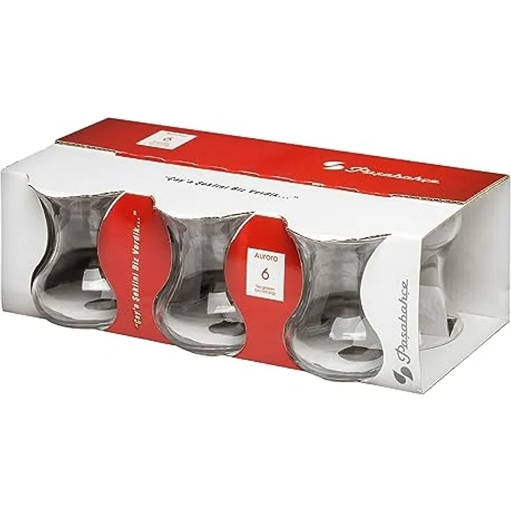 Pasabahce Teeglas Set 6 Teilig 42471 Glas 6 Personen Spülmaschinengeeignet Teegläser Service Heissgetränk Türkischer Tee für Genuss und Entspannung – Bild 4