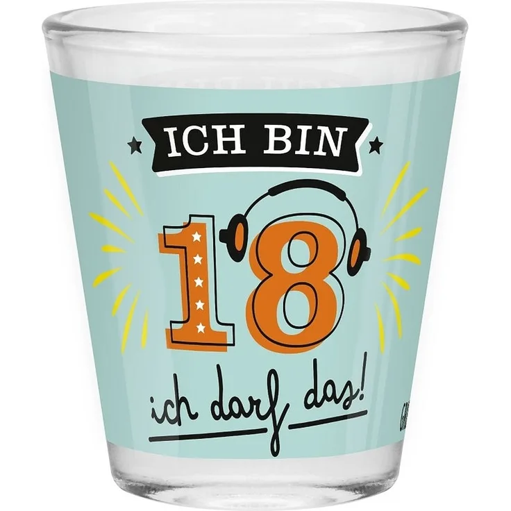 Schnapsglas Shot Stamper Lustiges Motiv Geschenk Sheepworld 18 Geburtstag 074534