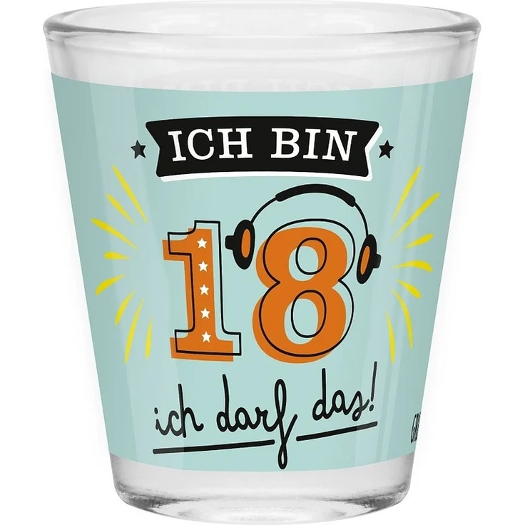 Schnapsglas Shot Stamper Lustiges Motiv Geschenk Sheepworld 18 Geburtstag 074534