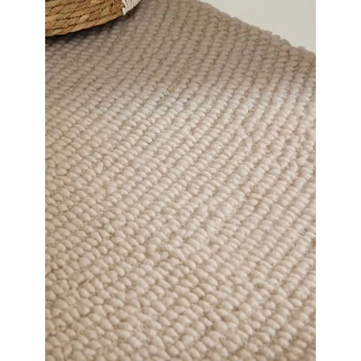 XXXL Wollteppich Eleni, creme, rechteckig, 80x150 cm, handgetuftet, pflegeleicht, für Fußbodenheizung geeignet, strapazierfähig, in verschiedenen Größen erhältlich – Bild 8