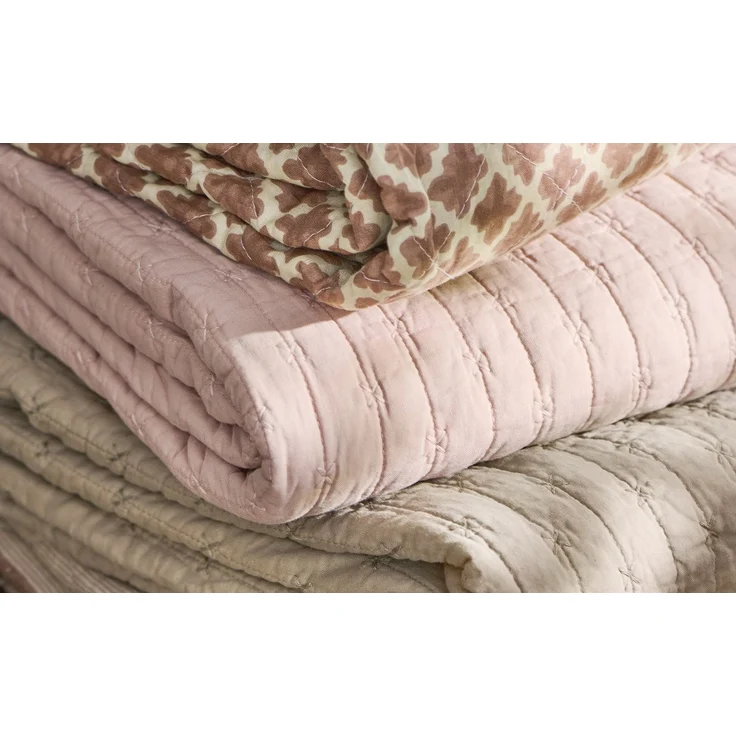 Ib Laursen - Decke Quilt Tagesdecke Überwurf 180x130cm Rosa Kreuzstiche 07961-43 – Bild 3