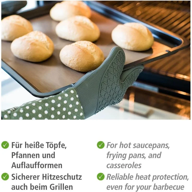 WENKO Topfhandschuh Silikon grau 1Paar – Bild 5