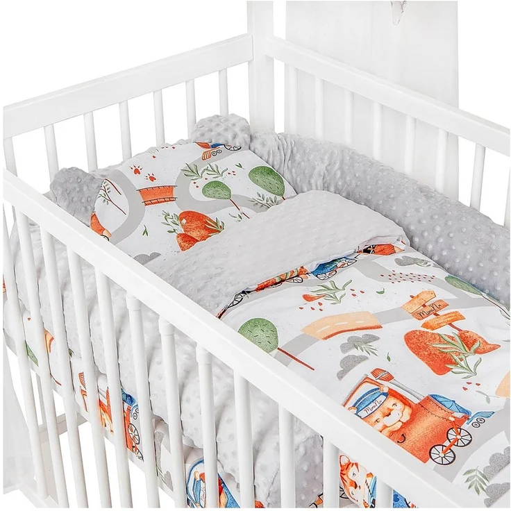 Hausbett 120x60 – Komplettset mit Matratze & Tierzug-Bettwäsche – Bild 2