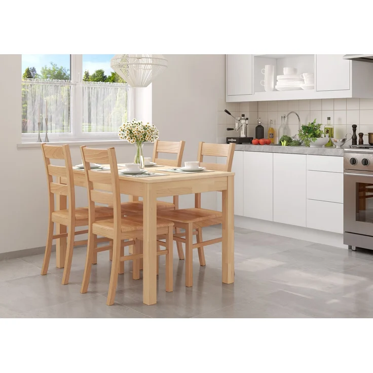 Stuhl Holzstuhl Massivholzstuhl für Esszimmer Buche natur V-90.72-74 Einzelartikel – Bild 2