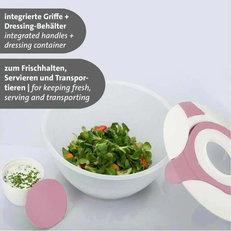 Westmark Salatbutler Praktika Inhalt 6,5 L rosa – Bild 4