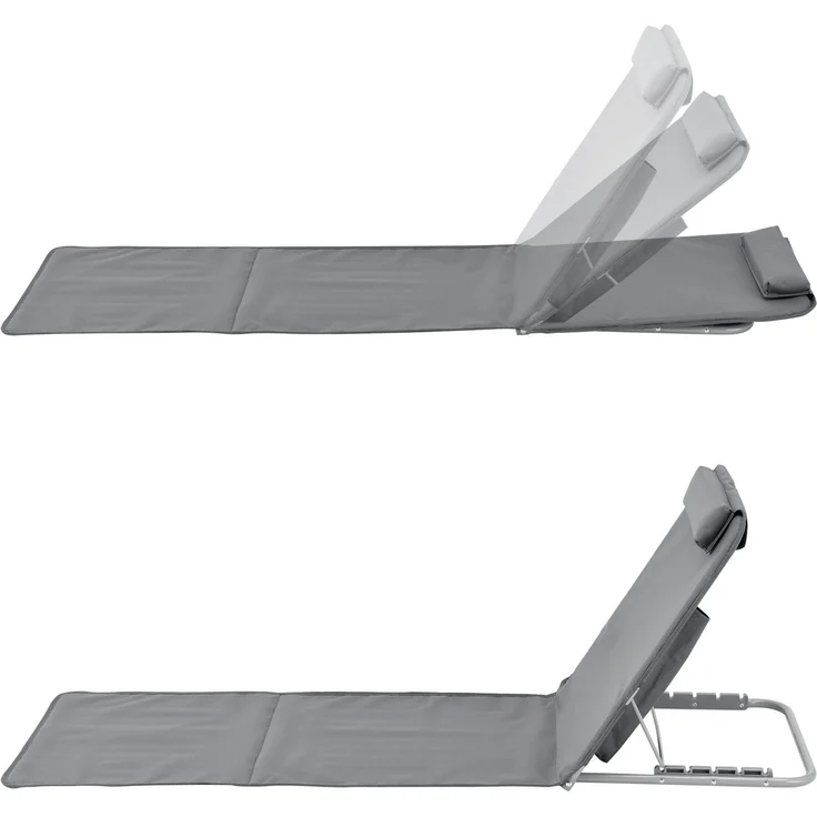 Strandmatte Donostia 2er Set 143x48cm Dunkelgrau [en. casa] – Bild 5