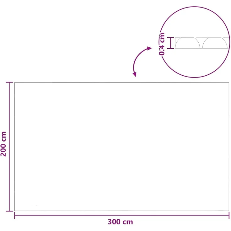 vidaXL Sonnendeck für Pools Extra Schwer 300 x 200 cm, 400 μm PE 42034573 – Bild 3