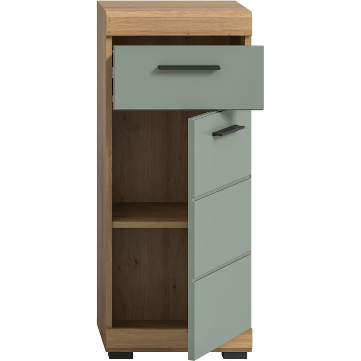 Xonox Scout Standschrank (B/H/T: 37x88x31 cm) in Salbei und Artisan Eiche Nachbildung – Bild 3