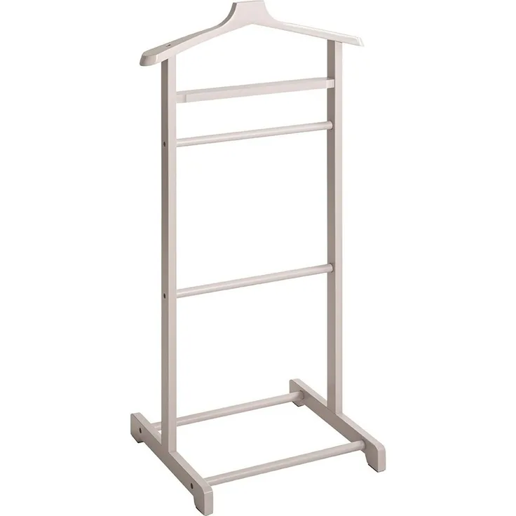 Haku Herrendiener Anzugständer aus Bambus in Kaschmir lackiert, Scandinavian Design, Schlafzimmer, 48x36x97 cm