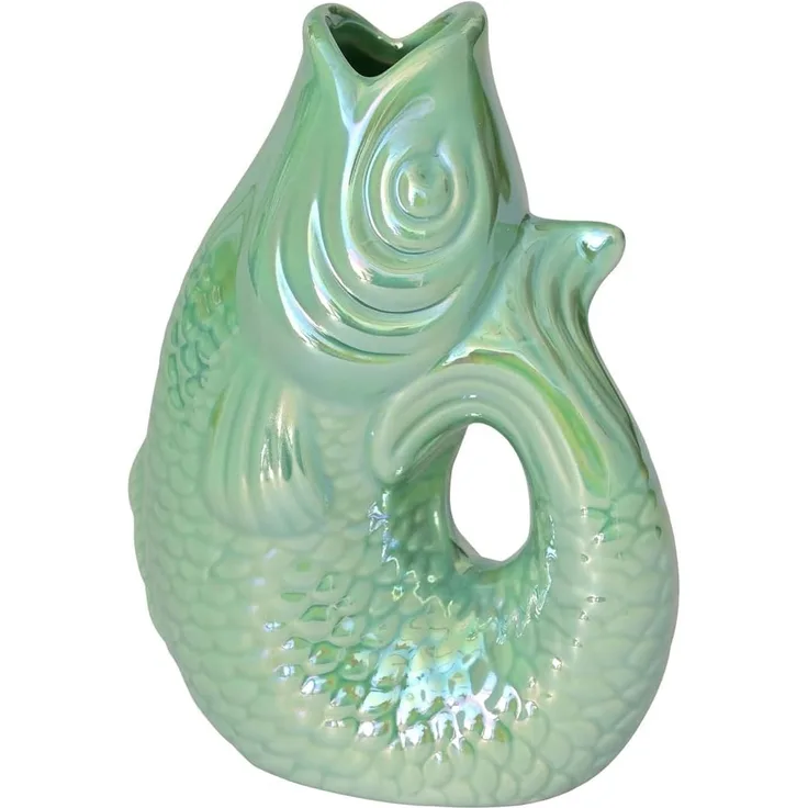 Gift Company Monsieur Carafon Fisch Vase XS rainbow mint 0,2 L