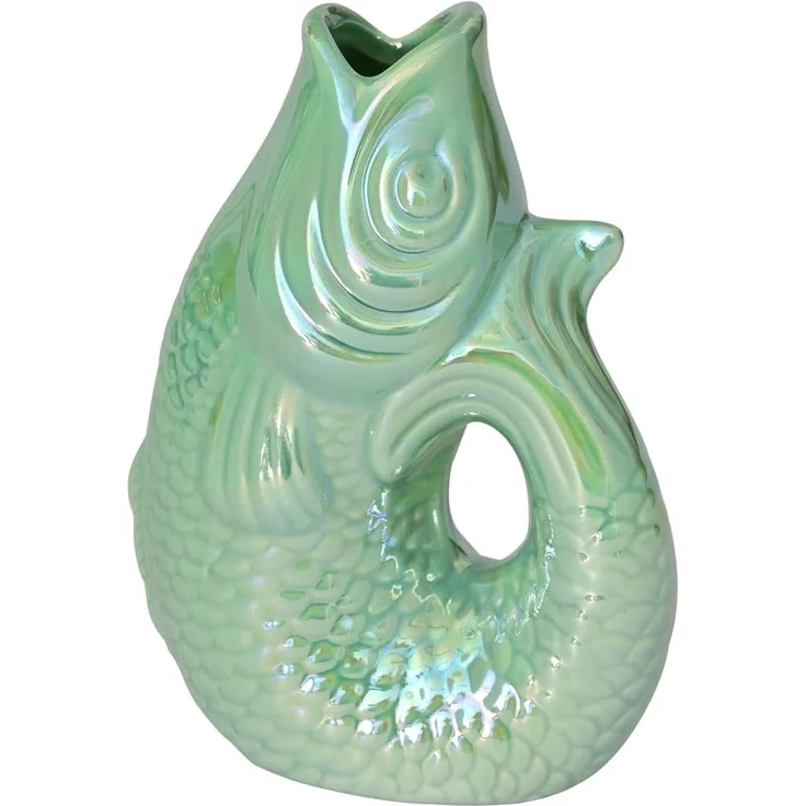 Gift Company Monsieur Carafon Fisch Vase XS rainbow mint 0,2 L