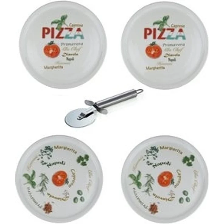 Retsch Arzberg Pizzateller Ø 30cm mit Dekor Set, (4 St), aus Porzellan spülmaschinengeeignet, pro Set 2 verschiedene Motive – Bild 6