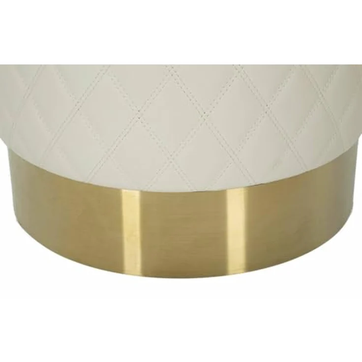 Dmora Pouf Uruguay 36x36x39h cm Weiß Rund – Bild 7