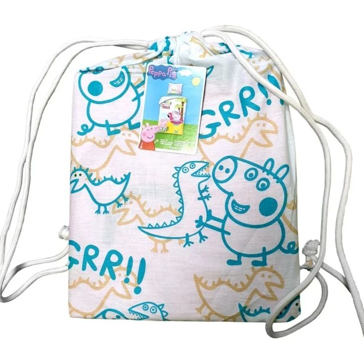 Peppa Pig Bettwäsche Set aus Baumwolle Bettdeckenbezug 140 × 200 cm mit 70 × 90 cm Kissenbezug – Bild 3