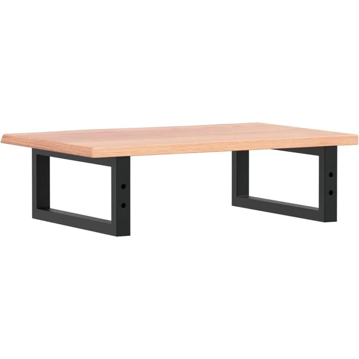 vidaXL Waschtischplatte mit Halterung Stahl und Massivholz Eiche 3302561 – Bild 6