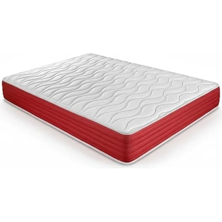 DUÉRMETE ONLINE Viskoelastische Lite Matratze, wendbar, fest und bequem, für Winter/Sommer, Weiß, Höhe 23 cm, 80 x 190 cm