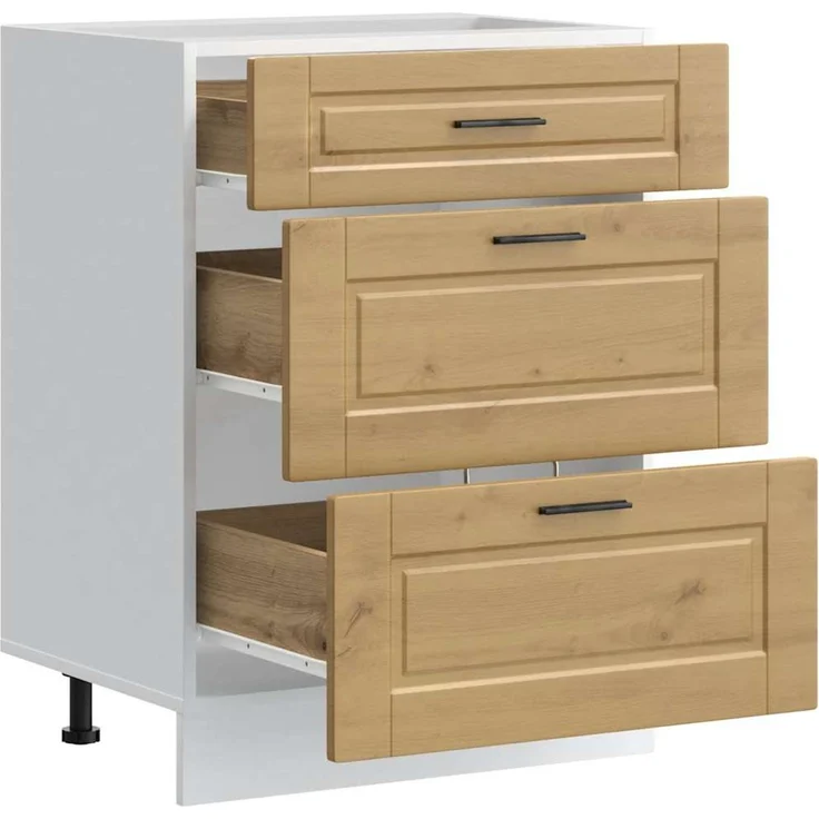vidaXL Küchenunterschrank Porto Artisan-Eiche Holzwerkstoff 854268 – Bild 5