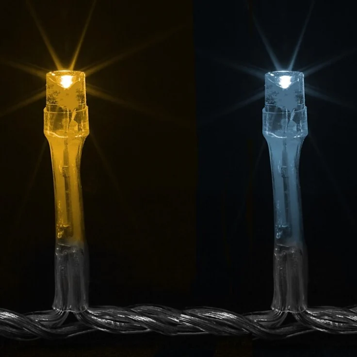 VOLTRONIC® Eisregen Lichterkette, innen und außen, IP44, Größen- und Farbwahl, 600 LEDs, warmweiß / kaltweiß – Bild 8